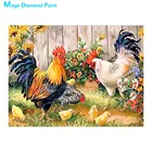 Животные ферма курица семья Алмазная картина круглая полная дрель Nouveaute DIY мозаика вышивка 5D Вышивка крестом домашний декор подарки