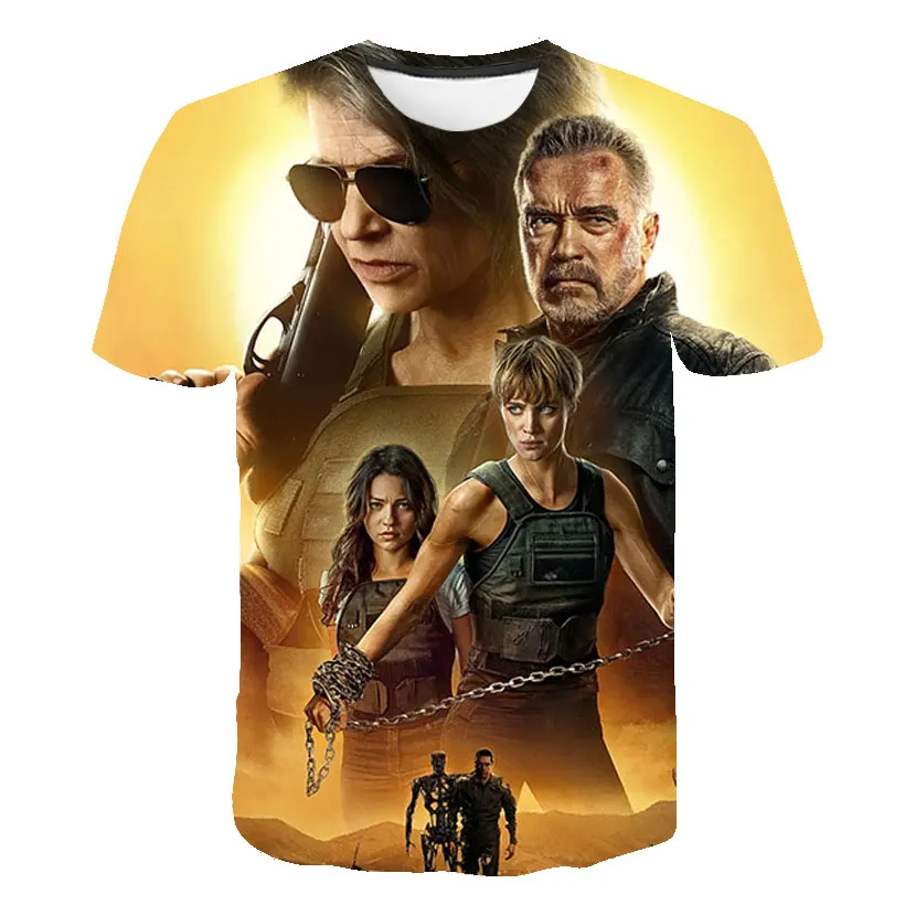 Новинка 2019 футболка Terminator dark fate 3D принт из фильма для мужчин/женщин летняя