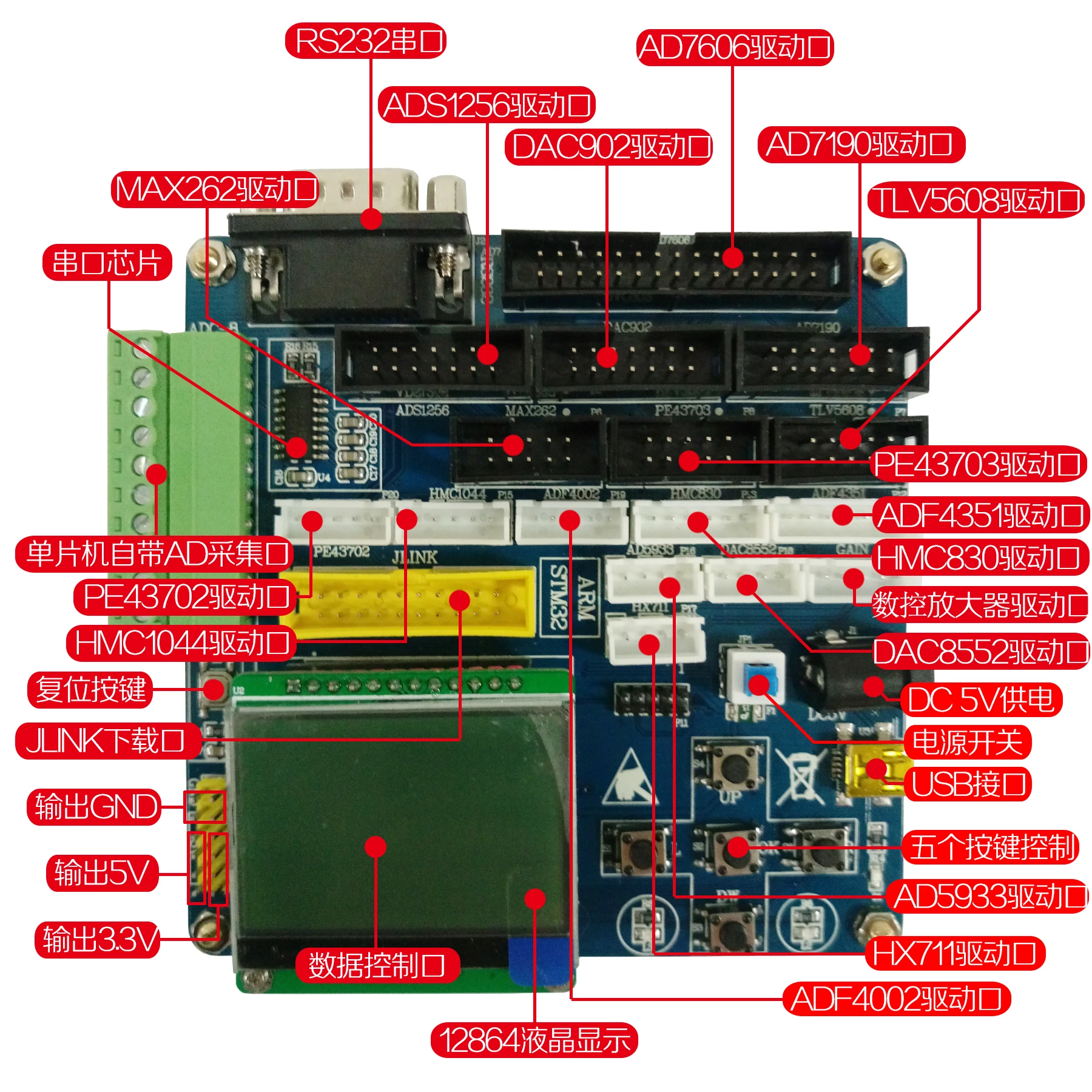dawupine Digital module main control board with our AD acquisition digital | Компьютеры и офис