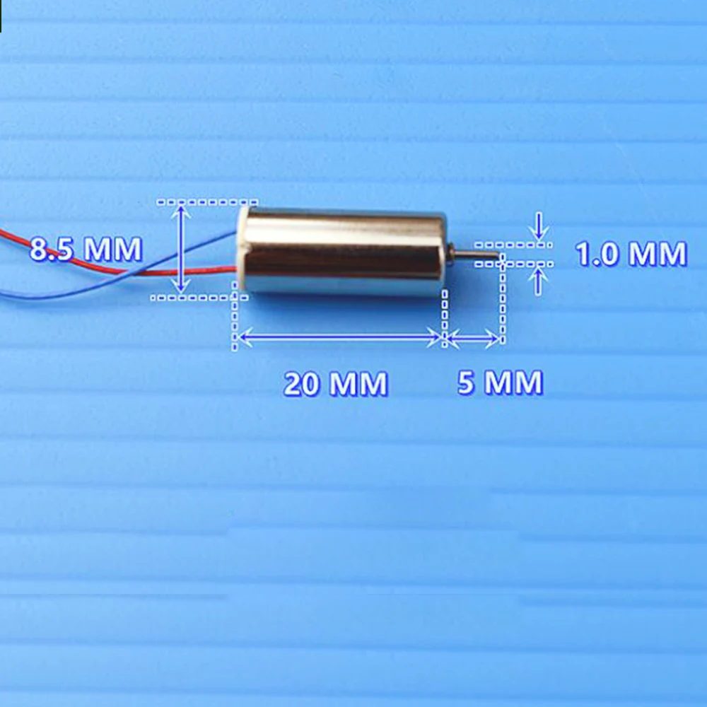 Высокоскоростной двигатель 8520 без сердечника постоянного тока 6 в 42000 об/мин NdFeB