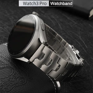 22mm titanium strap for huawei watch 33 pro titanium metal watch band for huawei gt 2 magic2 gt2 pro 2e 46mm watch wrist band free global shipping