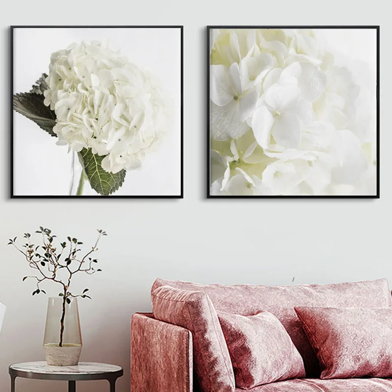 

HD Print Modern White Rose Canvas Painting Posters and Prints Poster Wall Art Pictures for Living Room Beauty Flower Home Decor