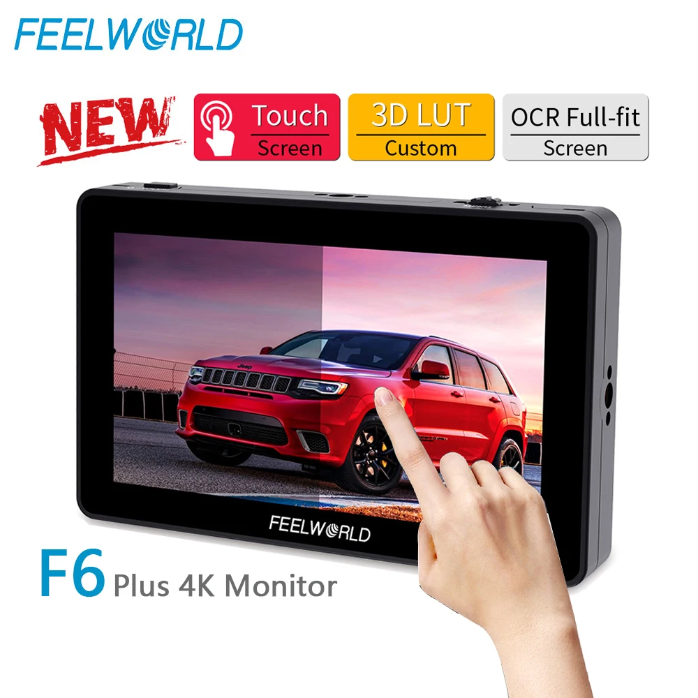 Bestellen FEELWORLD F6 PLUS 5,5 Zoll Auf Kamera DSLR Feld Monitor 3D LUT Touchscreen IPS FHD 1920x1080 Video Focus Assist Unterstützung 4K HDMI