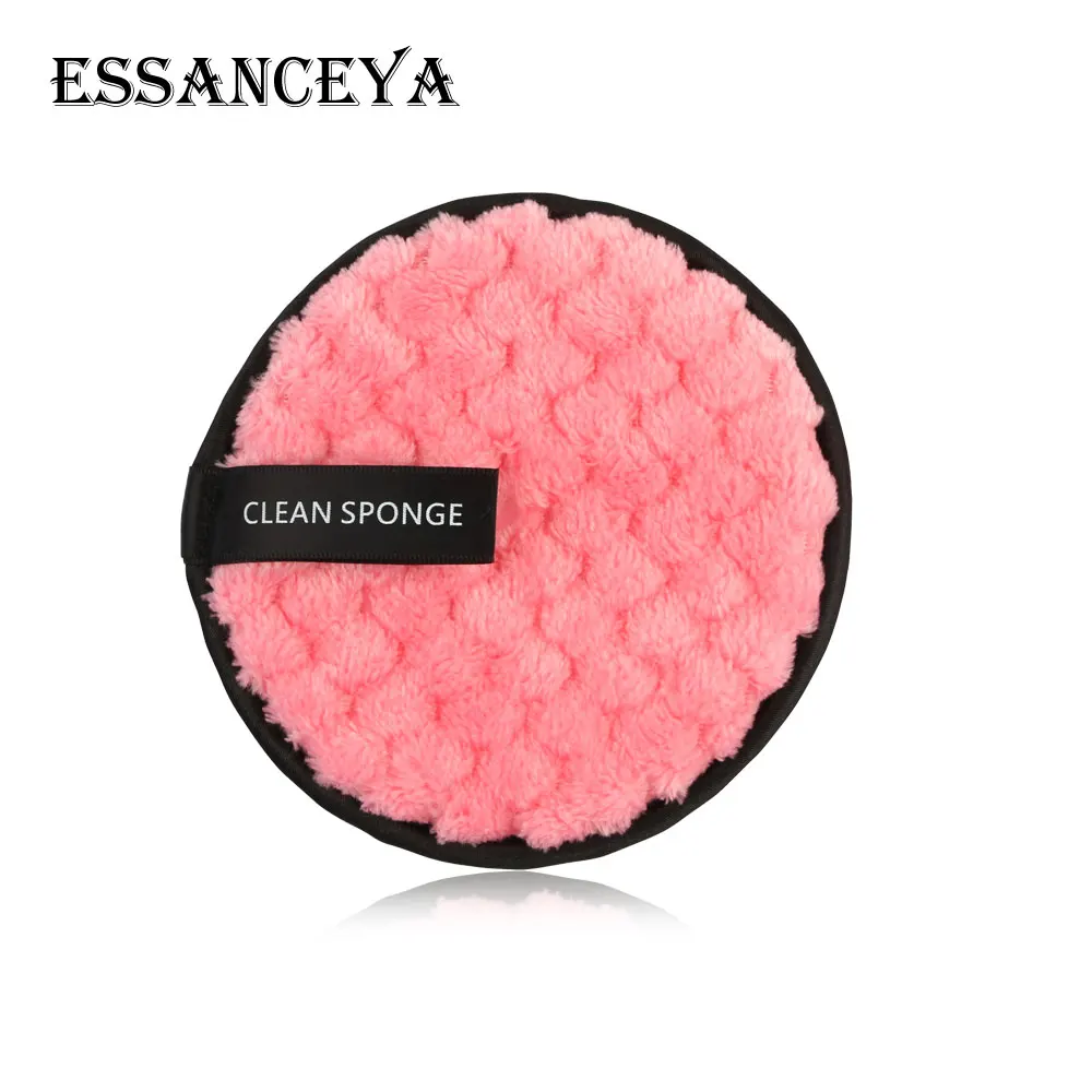 1PCS-pink ESSANCEYA 1/2/3 шт салфетки из микрофибры колодки жидкость для снятия Полотенца для чистки лица и глаз полотенце для макияжа многоразовые хлопок двойной слой салфетка для протирания - Цвет: 1PCS-pink