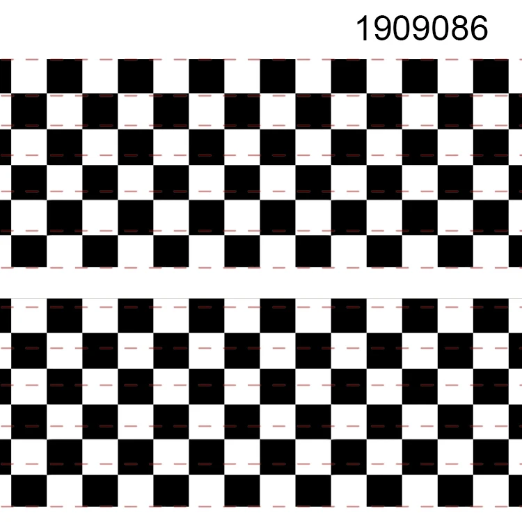 10 ярдов-Различные размеры-корсажная лента-черно-белые полосы и квадратная лента