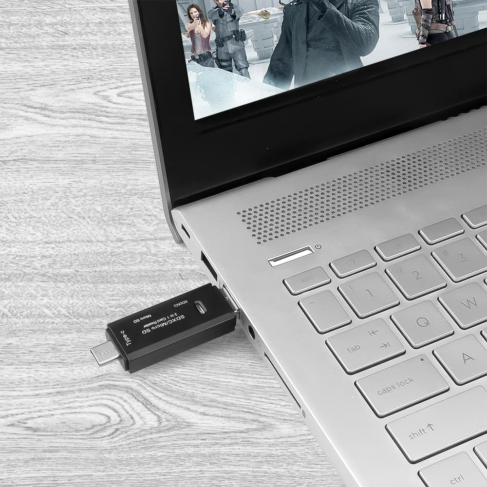 

Kebidu 3 in 1 Type-C Card Reader Micro USB Type-C OTG Flash Drive Adapter High Speed USB 3.0 Micro SD TF OTG Memory Card Reader
