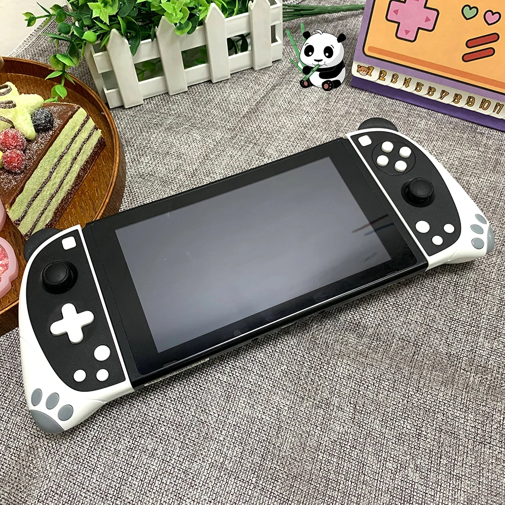 

Panda Wireless Controller Left Right Bluetooth-Compatible Gamepad For Nintend Switch NS JoyCons Game Handle Grip vibration