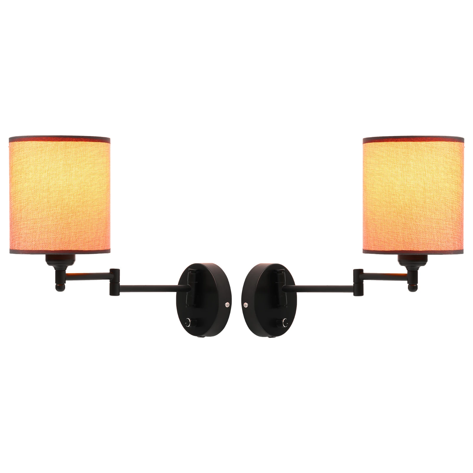 

2Pcs Modern Bedroom Bedside Wall Light Adjustable Light Angle Indoor LED Wall Lamp Simple Light Fixture Modern Wall Lamp