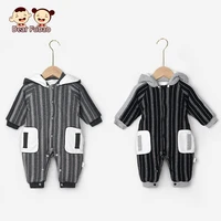 2021 fashion baby boys hooded jumpsuit long sleeve romper winter clothes newborn costume outfits infant children warm garments