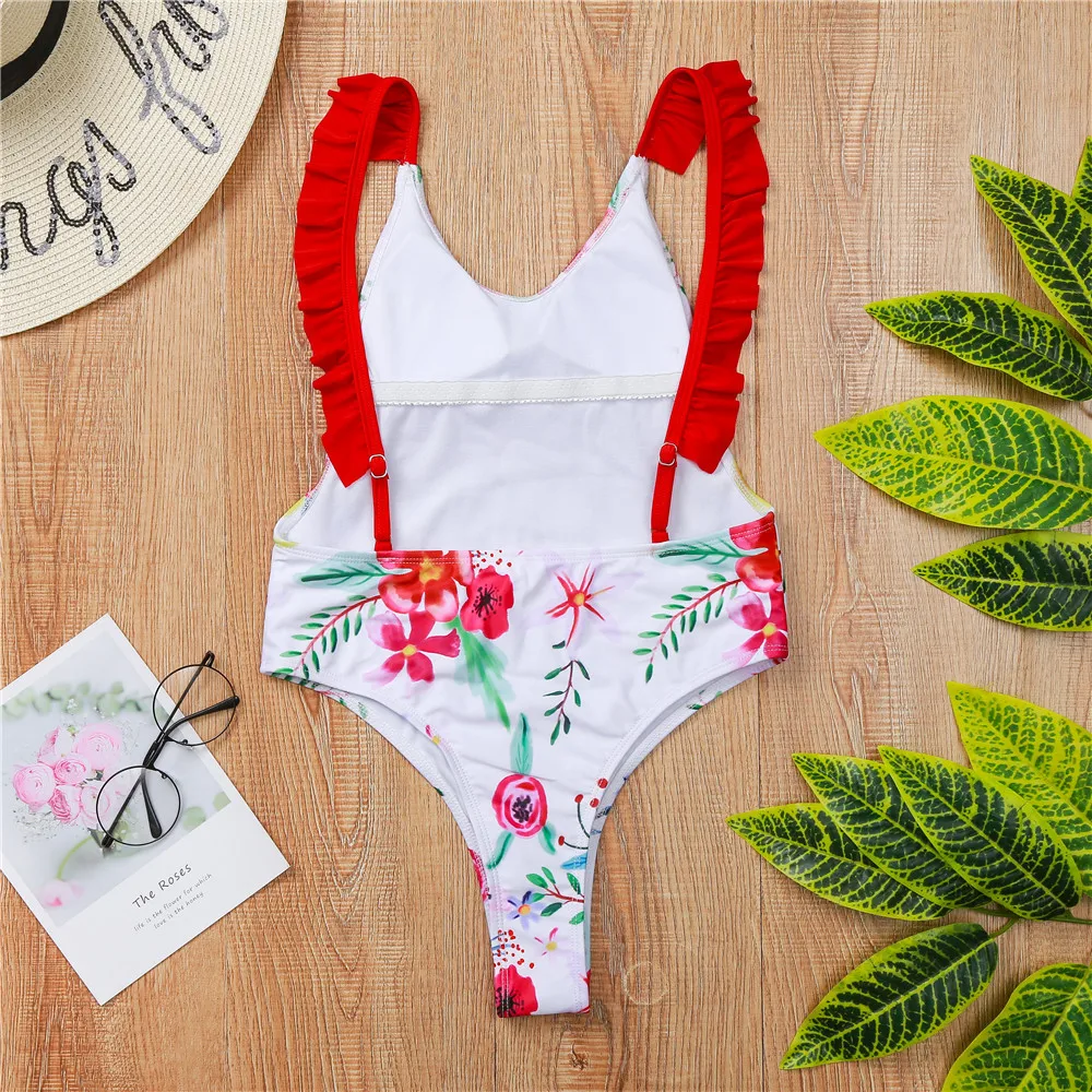 Слитный купальник с принтом 2021 купальный костюм женский Монокини пляжный