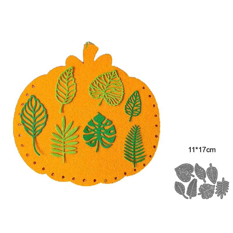 

7pcs/set Leaves 2022 New Metal Christmas cutting dies diy photo album scrapbooking card making stamp embossing decoration