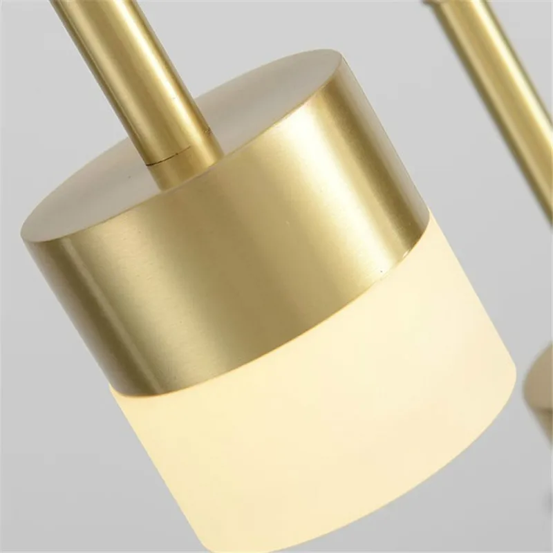 

Modern Decor LED Brass Copper Gold Pendant Lights Bedroom Bedside Hanglamp Dining Room Lighting Restaurant Kitchen Hanging Lamps