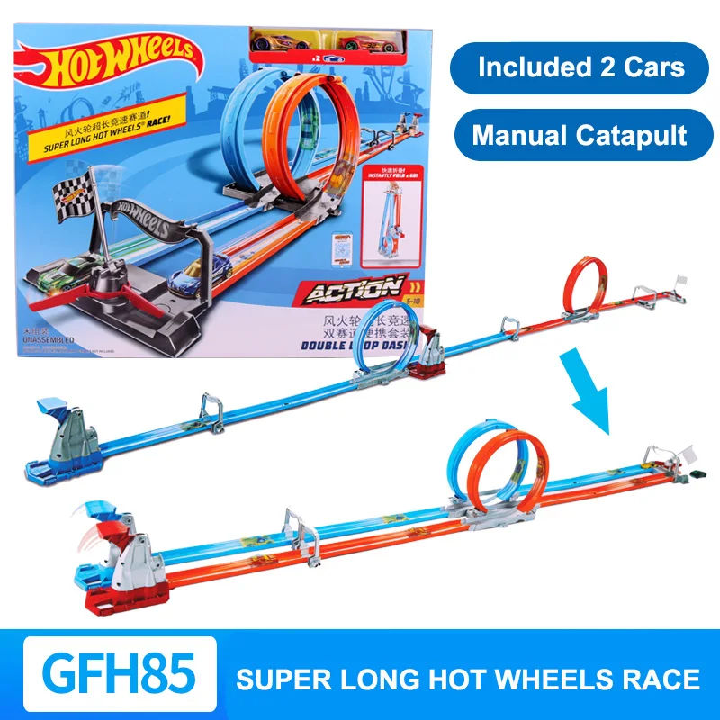 Оригинальный популярный супер длинный гоночный двойной трек портативный