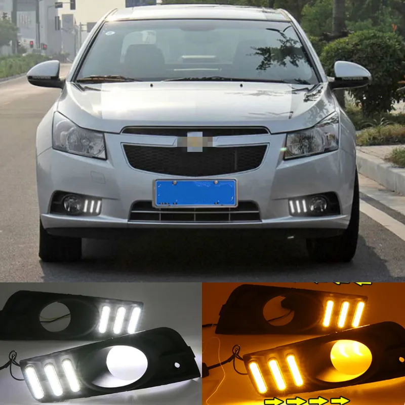 Дневные ходовые огни для chevrolet cruze 2009 2010 2011 2012 2013 2014 DRL противотуманная фара с