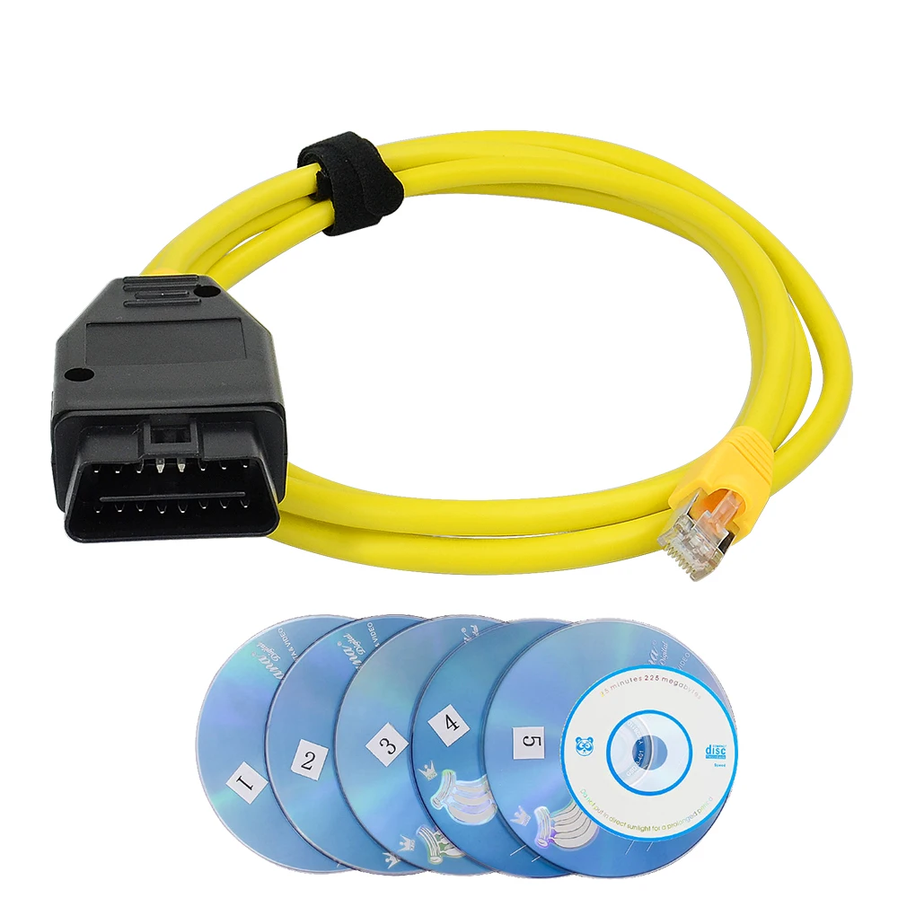 Новое поступление интерфейсного кабеля для BMW ENET (Ethernet OBD) со светом стандартное