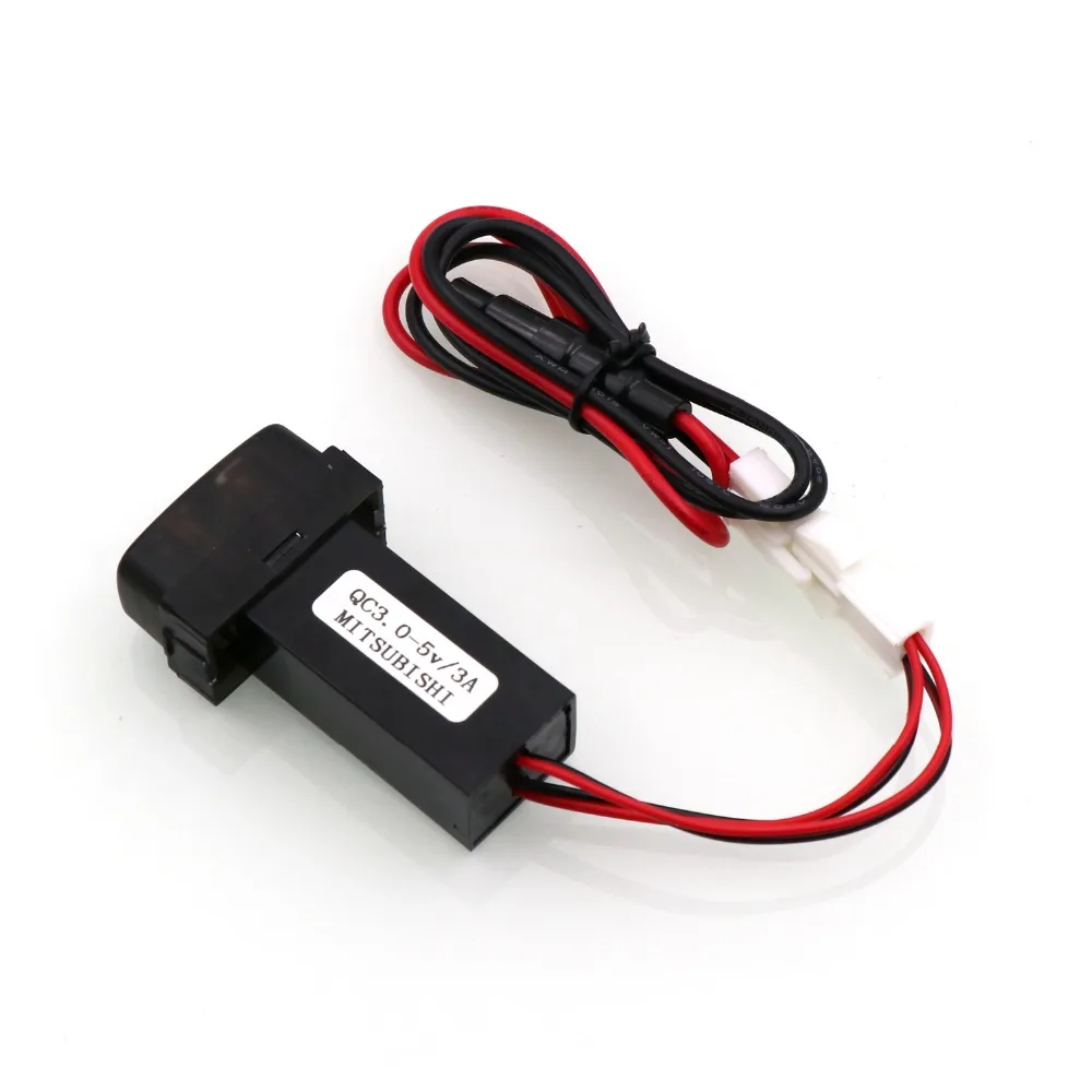 Автомобильное зарядное устройство QC3.0 + 5 В 3 А с USB-интерфейсом для Mitsubishi asx lancer