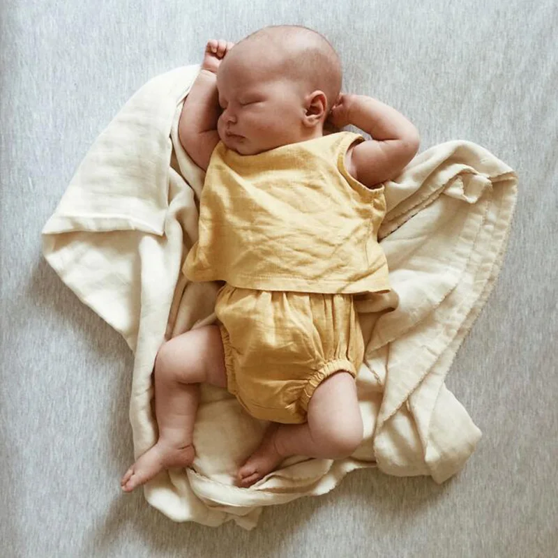 Комплекты для новорожденных детей летняя одежда маленьких девочек и мальчиков