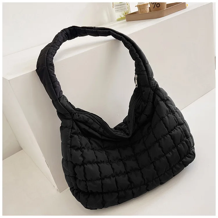 

Cream Wrinkled Cloud Bag сумка шоппер женская Leisure Large Capacity Down Bag One Shoulder Handbag For Women Lady Knapsack