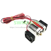 2021 Newest E3D V6 All Metal  Hot End Extruder Super Thermal Dissipation Effect with 3pcs 3010 Fans for 3D Printer Parts