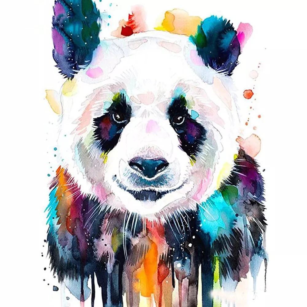 

AMY-5D DIY Diamond Painting Animal Panda Full Square/Round Drill Embroidery Diamond Mosaic Creative Hobbies