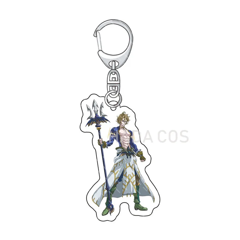 Anime Record of Ragnarok Brunhild Lu Bu Sol Poseidon Shiva Sakyamuni Sasaki Adam Cosplay Acrylic Printed Keychain Pendant Gift |