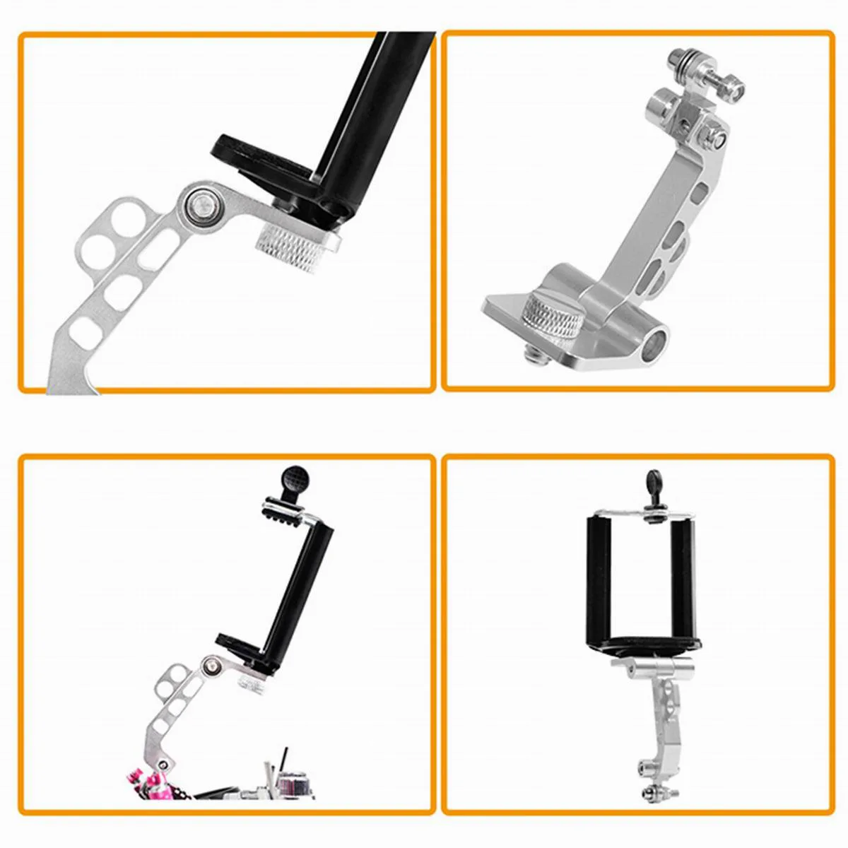 Держатель телефона с зажимом кронштейн для крепления монитора FlySky FS-i6 i6S пульт