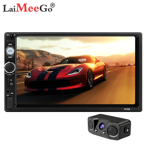 2 DIN Авторадио Bluetooth Mirrorlink автомобильный стерео " HD MP5 Автомобильный мультимедийный проигрыватель Aux FM входной приемник с задней камерой - Цвет: 7010B with pz451