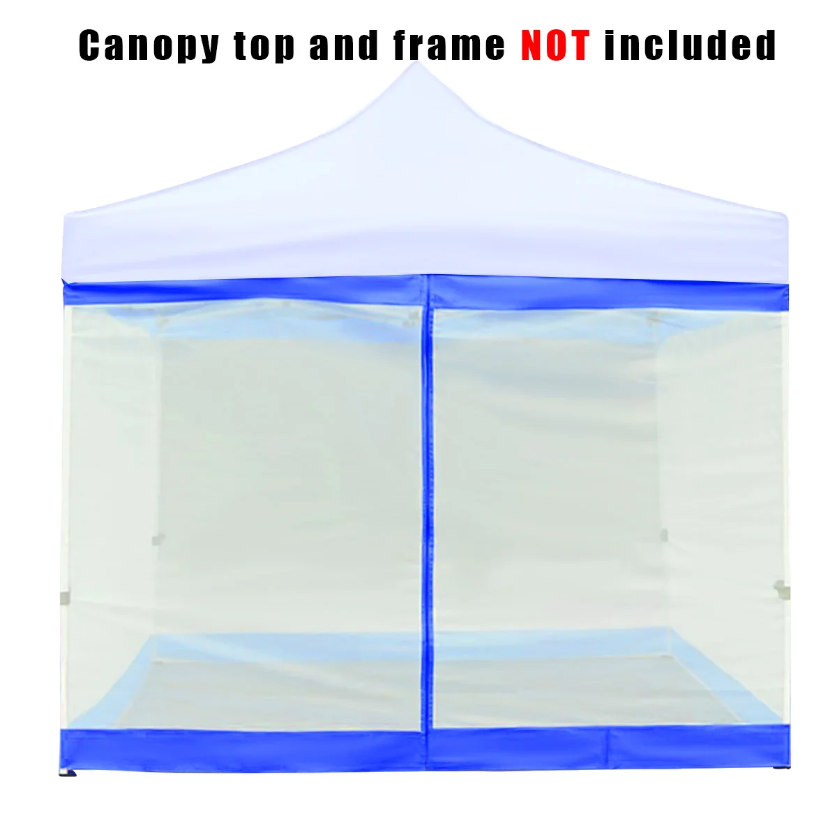 

Portable Outdoor Tent Oxford Cloth Mesh Side Wall Summer Mesh Gazebo Wall Sunshade Shelter Tarp Sidewall With Zipper Open
