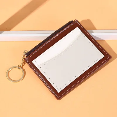 

Ladies Mini Coin Purse Multi-Card Position Zipper Card Case PU Leather Pocket Card Holder Small Coin Small Purse Coin Purse