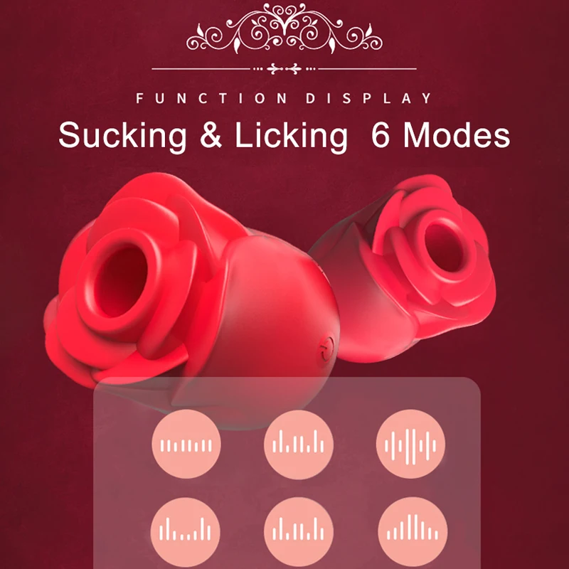 Женская Роза лижущая и сосающая секс-игрушки вибратор Стимулятор клитора сосков