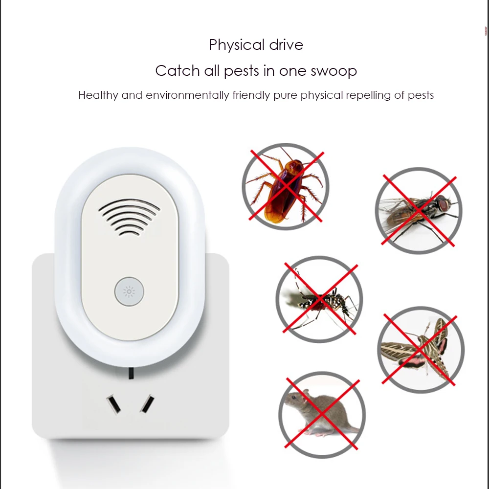

Mouse Expeller Electronic Oval Insect Pests Multi-functional Ultrasonic