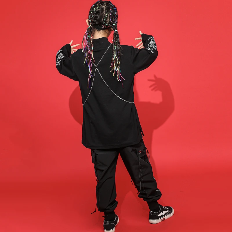 

Tactical Cargo Pants for Girl Boy Drum HIP HOP Dance Costume Clothes party wear