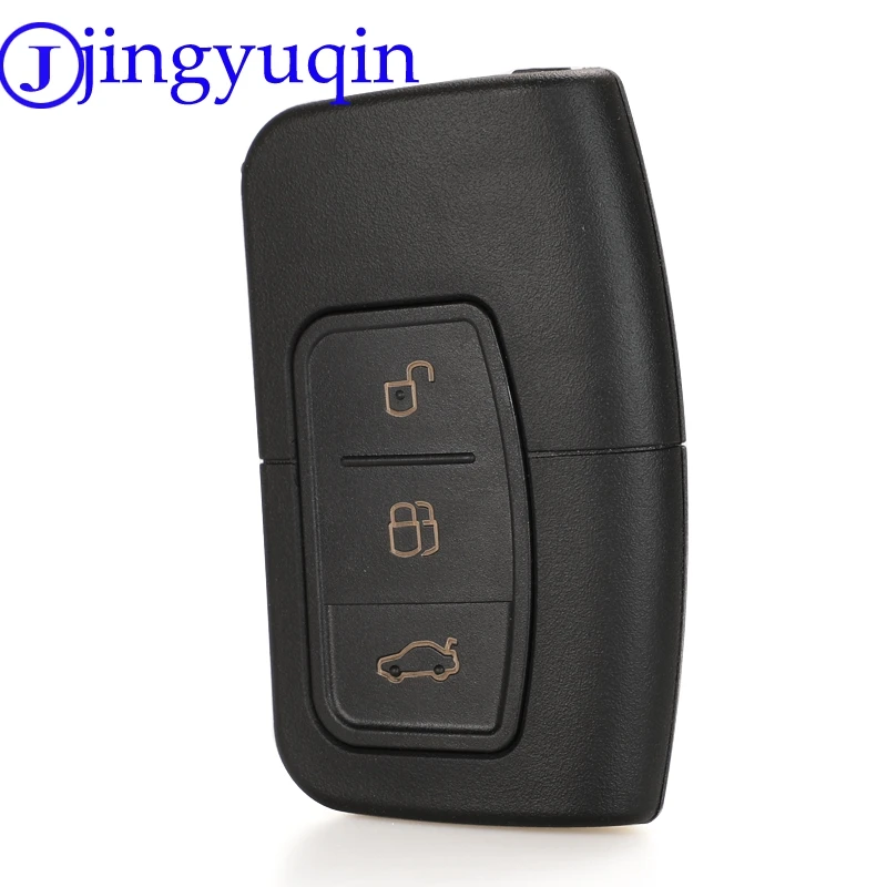 jingyuqin Smart Remote Key Case Shell 3 Кнопка для Форд Фокус 2016+ Mondeo Galaxy S-Max C-Max Kuga Keyless Замена