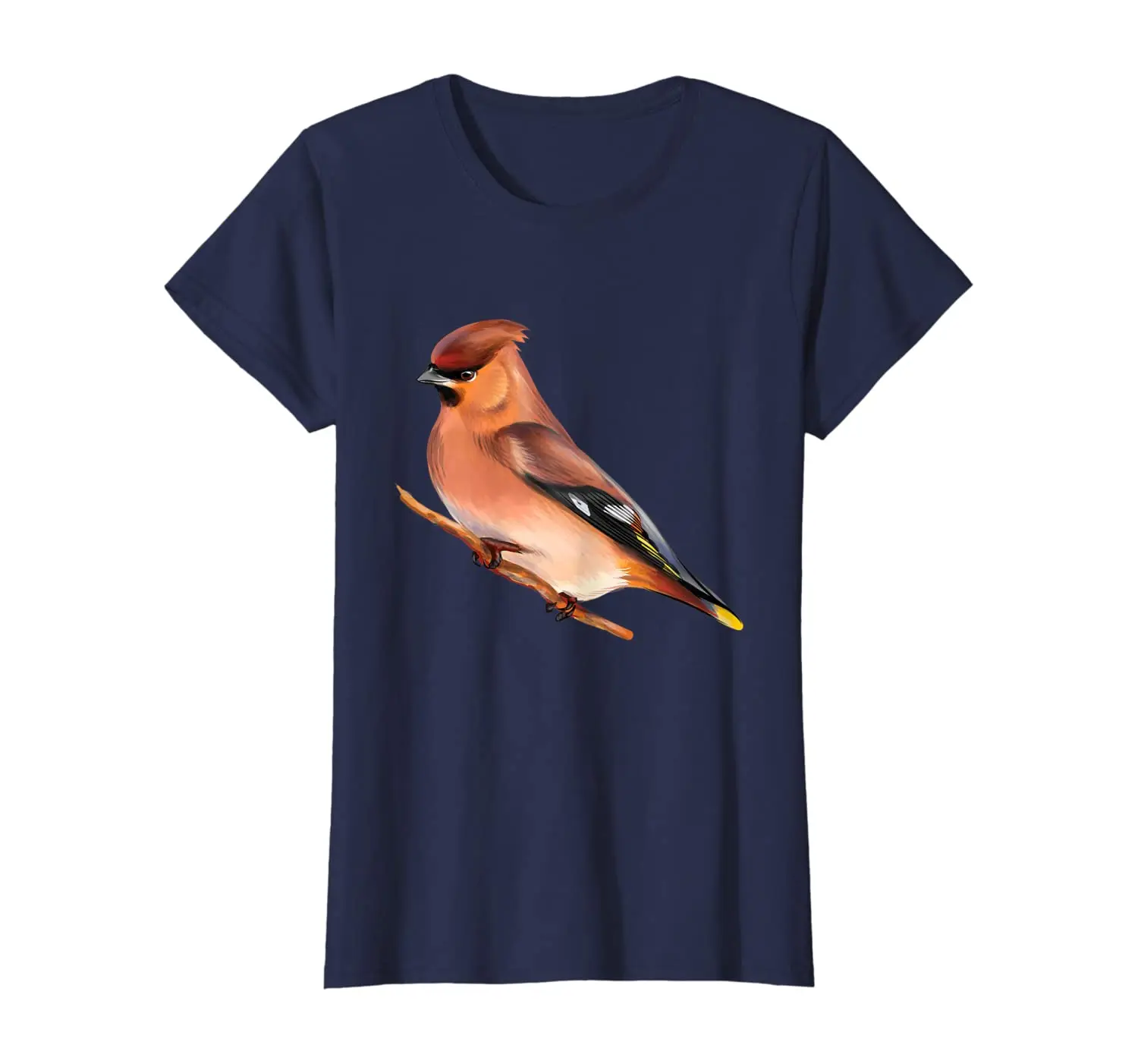 

Cute Waxwing Birdhand Drawn Sketch Artistic T-Shirt