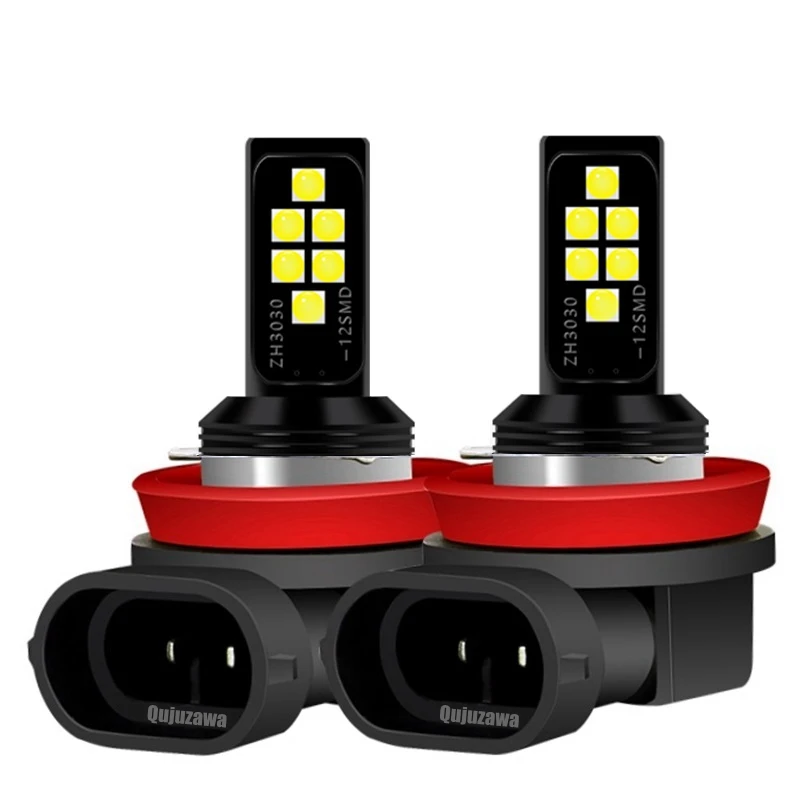 2 шт. H8 H11 HB4 9006 H9 H1 H3 H7 881 Противотуманные фары Cree чип светодиодный 1200LM вождение автомобиля ходовой огонь автоматические светодиоды лампы Белый цвет желтый, синий; размеры 34–43