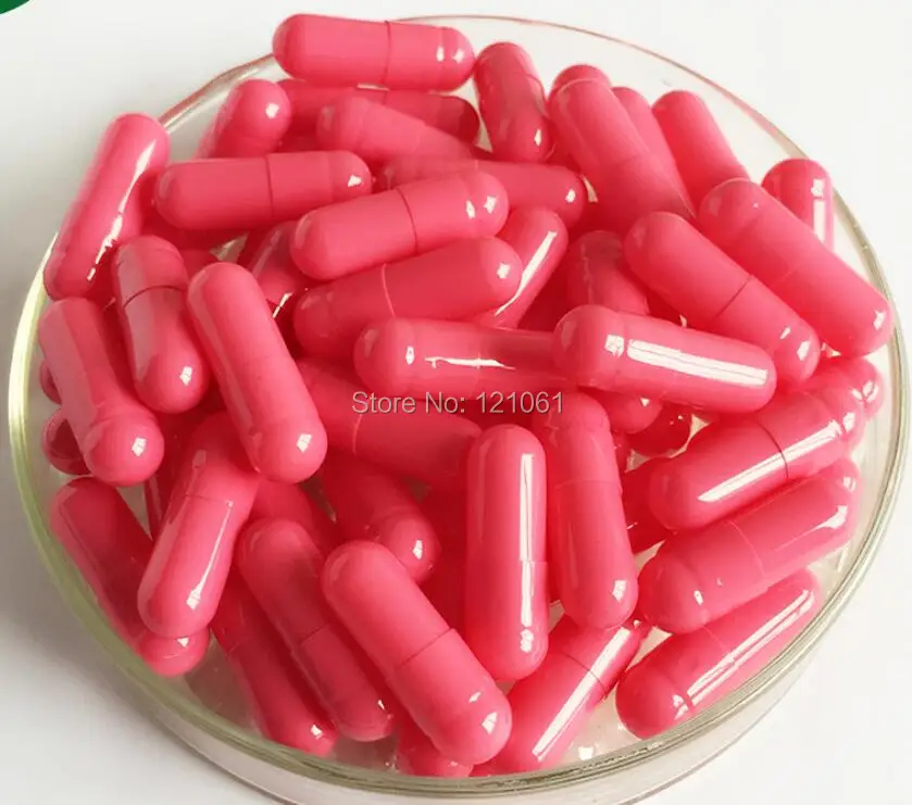1 #10000 шт.! Розово-розовые капсулы! Твердые желатиновые пустые капсулы (Соединенные