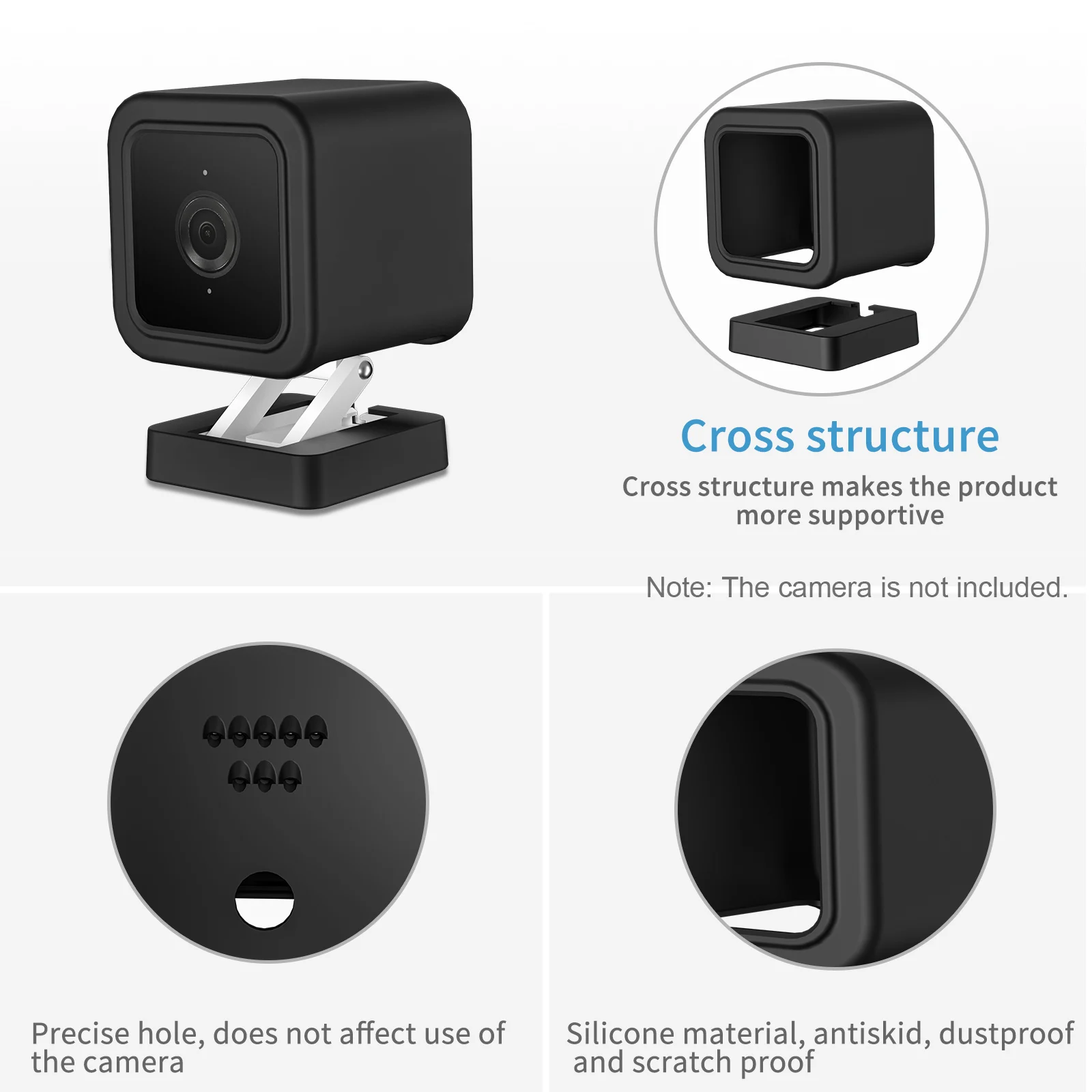 Силиконовый чехол для камеры Wyze Cam V3 пыленепроницаемый защитный помещений и