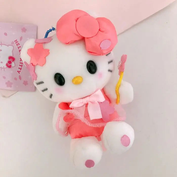 Пушистая кулон Kuromi Kitty My Melody плюшевая парная подвеска Takara Tomy Sanrio Ragdoll аниме мягкий