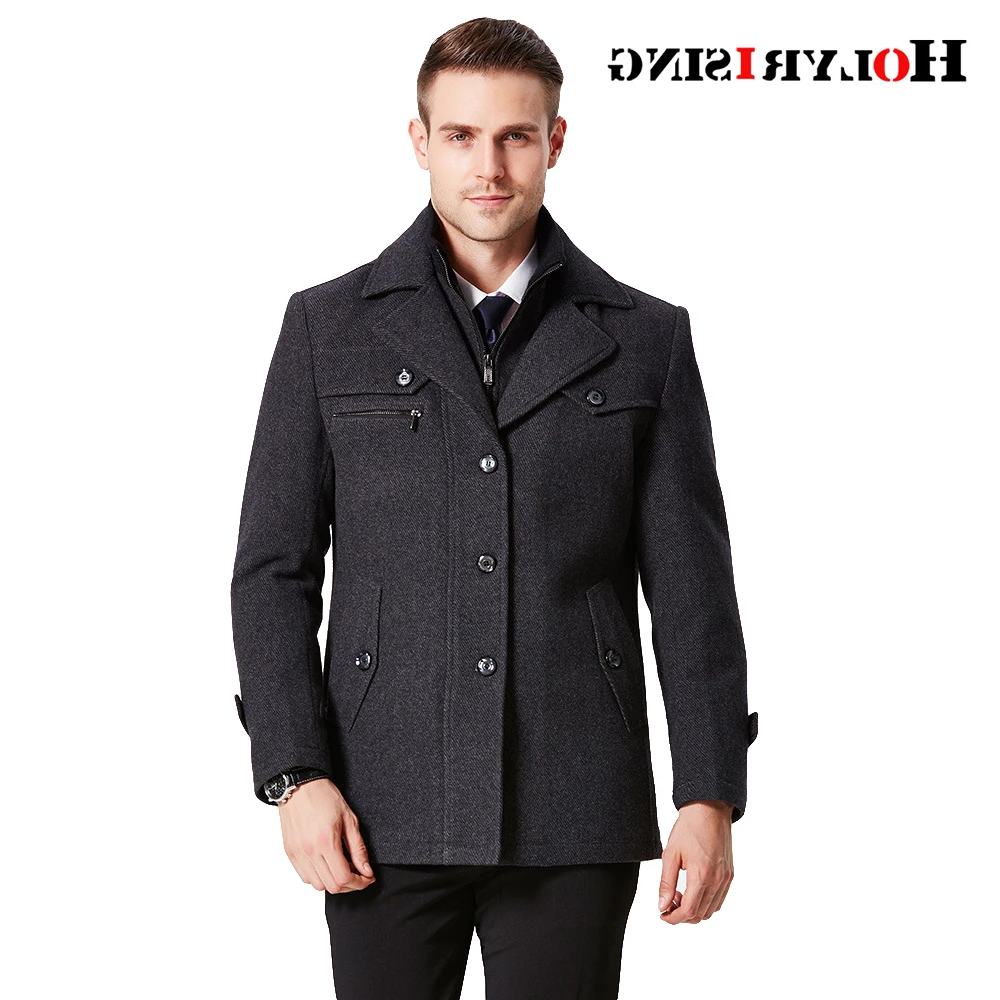 

Шерстяные пальто, мужские куртки, зимняя мужская повседневная теплая верхняя одежда, куртка, пальто, полупальто #18092