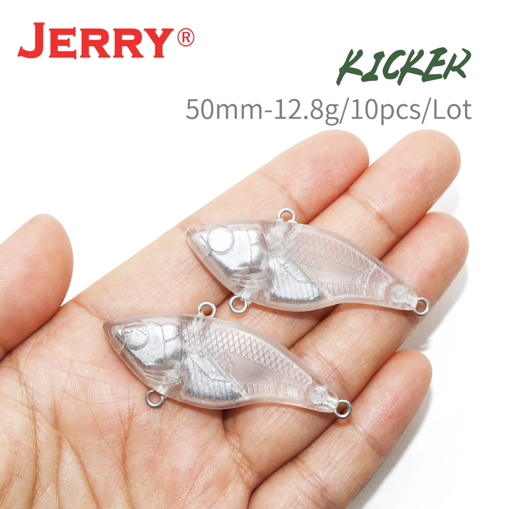 Jerry Kicker 10 шт. DIY пустые рыболовные приманки для тела Неокрашенная Сверхлегкая