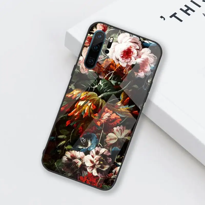 

Flower butterfly invase Phone Case Tempered glass for Huawei Honor Mate P 9 10 20 30 8X 7A V10 Pro Plus Lite NOVA 3E 3I 5 5I Pro
