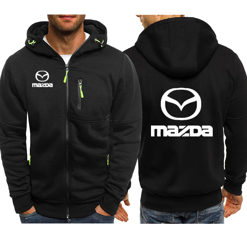 

Hoodies Men for Mazda Car Logo Print Casual Hip Hop Harajuku Long Sleeve Hooded Sweatshirts Mens zipper Jacket Man Hoody Cloth 3