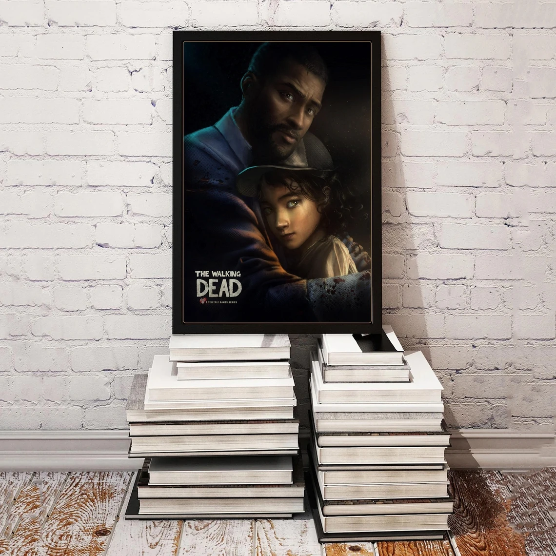 Постер Ходячие мертвецы Клементина и Ли игровой постер ролевая игра