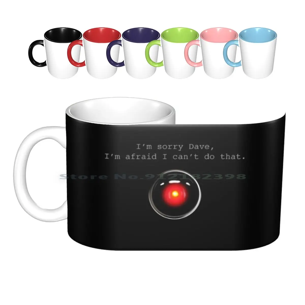 

Извините, Дейв-а, Космические керамические кружки, кофейные чашки, кружка для молока и чая Hal 9000 Hal9000, космическая станция Space 2001 Kubrick
