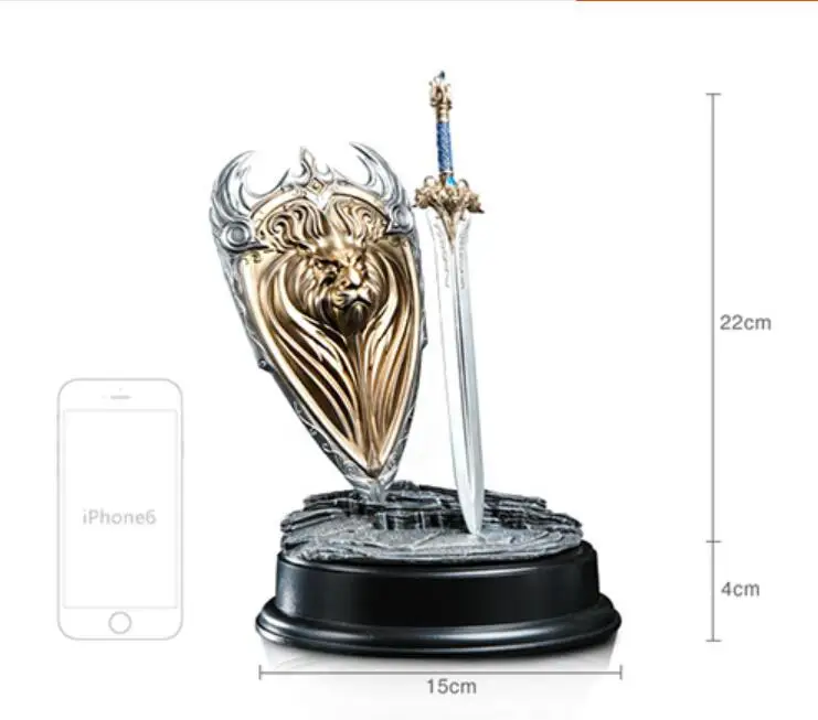 

1/6 18cm WOW Durotan Axe Ogrim Doomhammer Stormwind Human Solider Weapon Action Figure Toys Game Collection Model Kids Doll Gift