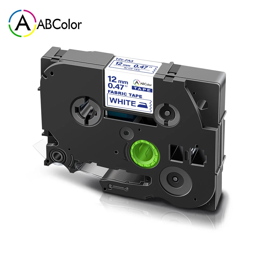 Тканевая этикетка с утюгом совместимая этикеточной лентой FA3 12 мм тканевая лента