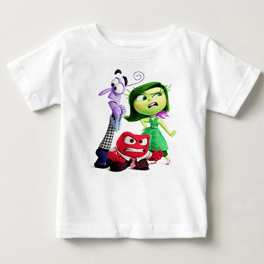 

Hot Sale Children Clothing T Shirt Inside Out Lovely Boy Girl Clothes T-Shirt Fear Anger Hate Cartoon Children's Clothing MJ