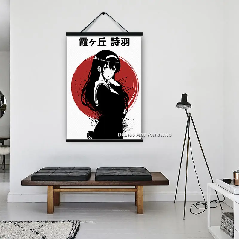 

Canvas Anime Utaha Kasumigaoka Senpai Pictures Home Decoration Paintings Poster HD Prints Wall Art Modular Living Room Framed