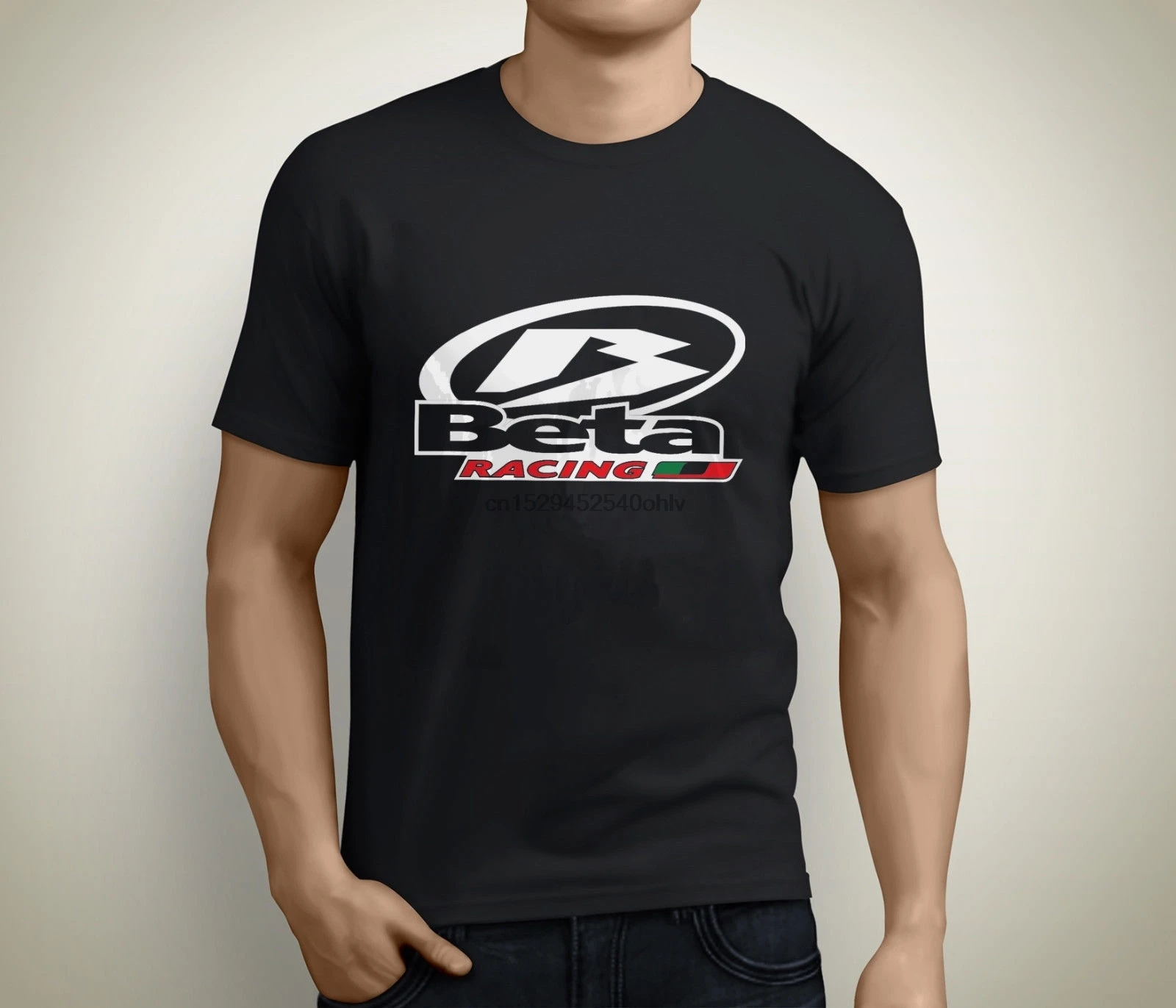 

New Beta Racing Italia Logo Short Sleeve Men's Black T-Shirt