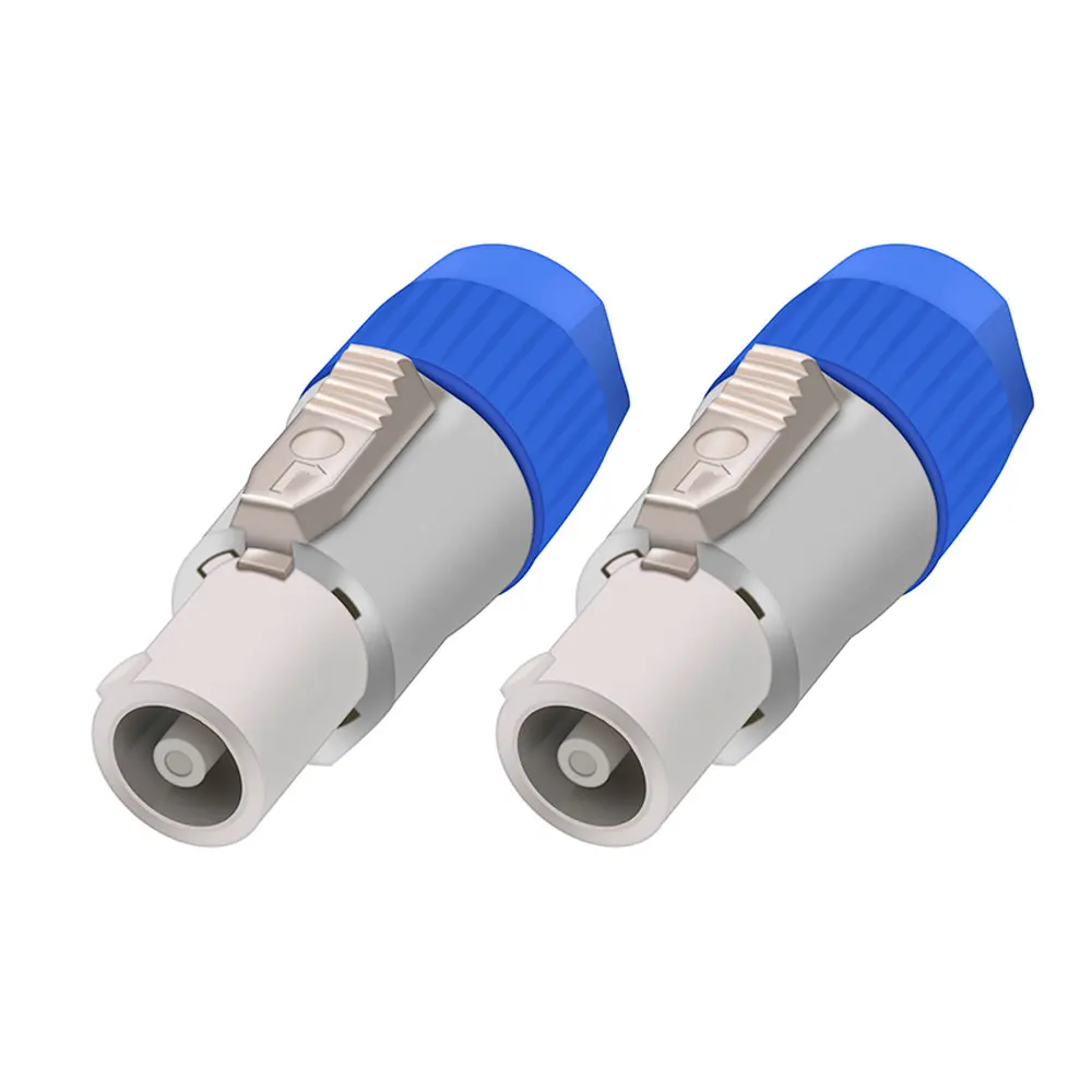 20pcs speakon male plug powercon type a nac3fcanac3mpa 1 chassis plug panel adapter 3pin powercon speaker connector free global shipping